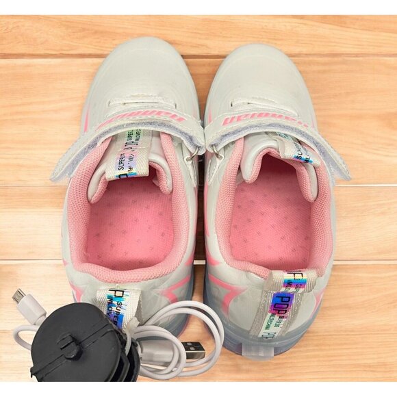 Jiandian Girls Roller Skates Shoes Euro 31Pink Round Toe Low Top Shoes - Picture 2 of 9